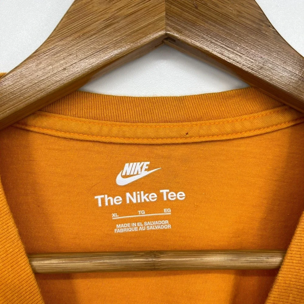 Nike Air Mens Graphic Tee Orange Yellow Short Sleeve T-Shirt Size XL